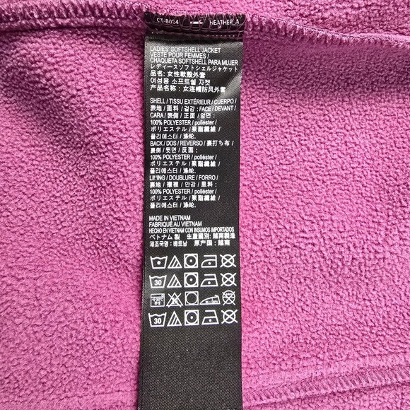 Kirkland Signature Women's Softshell Jacket Hooded Fleece Lined Purple Medium - Picture 8 of 13